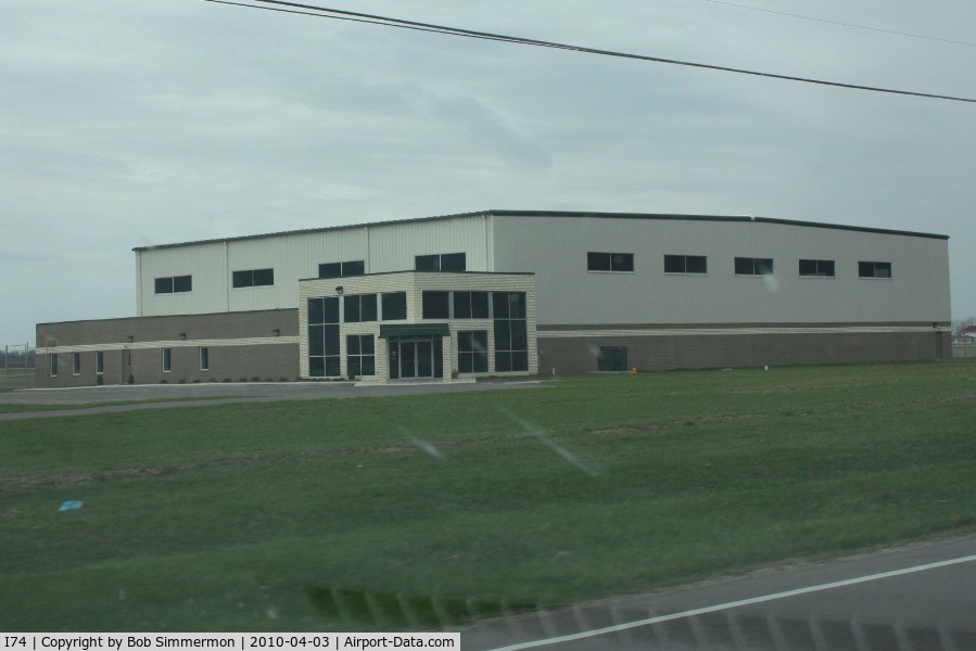 Grimes Field Airport (I74) - The new Champaign Aviation Museum as seen from US 68 in Urbana, Ohio.