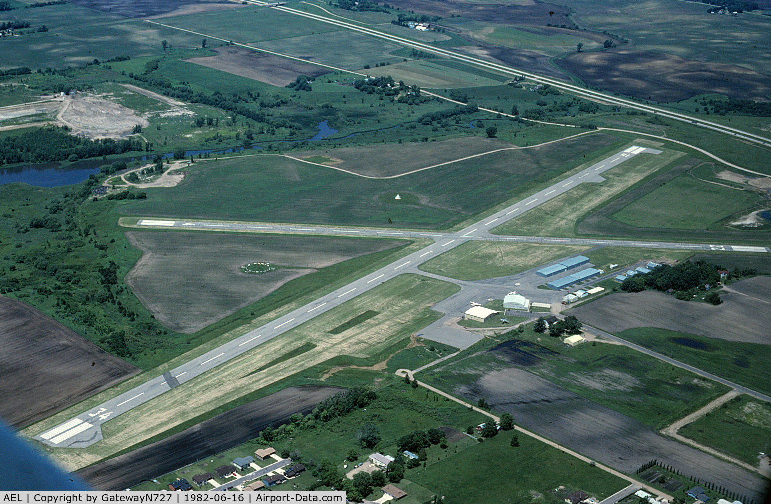 Albert Lea Municipal Airport (AEL) - Flying south to north. Taken from N7680U.