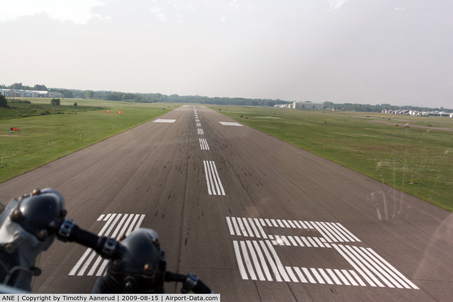 Anoka County-blaine Arpt(janes Field) Airport (ANE) - Landing Runway 18 in N8407