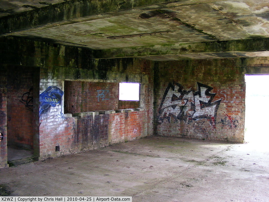X2WZ Airport - inside the former WWII tower at Weston Zoyland Airfield, Somerset,UK