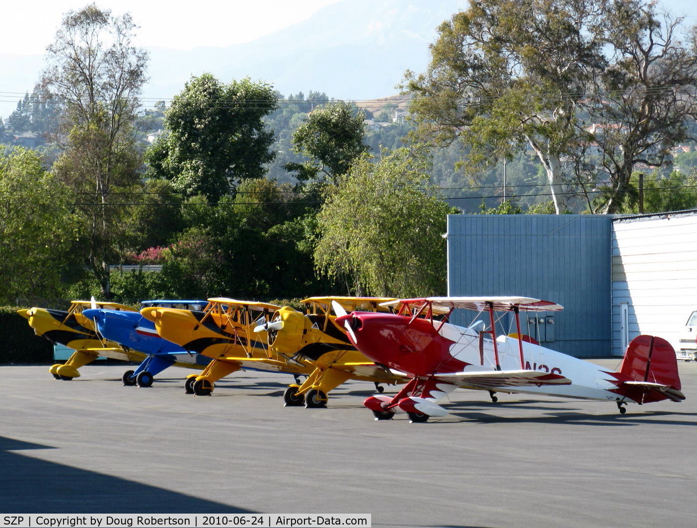 Santa Paula Airport (SZP) - Early Arrivals-National Bucker Fly-In
