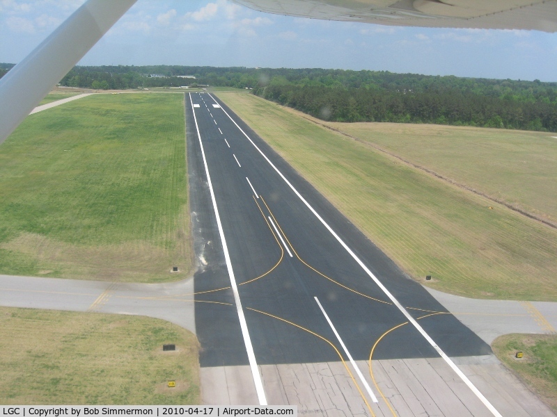 Lagrange-callaway Airport (LGC) - Departing RWY 31, crossing RWY 3, looking NE.