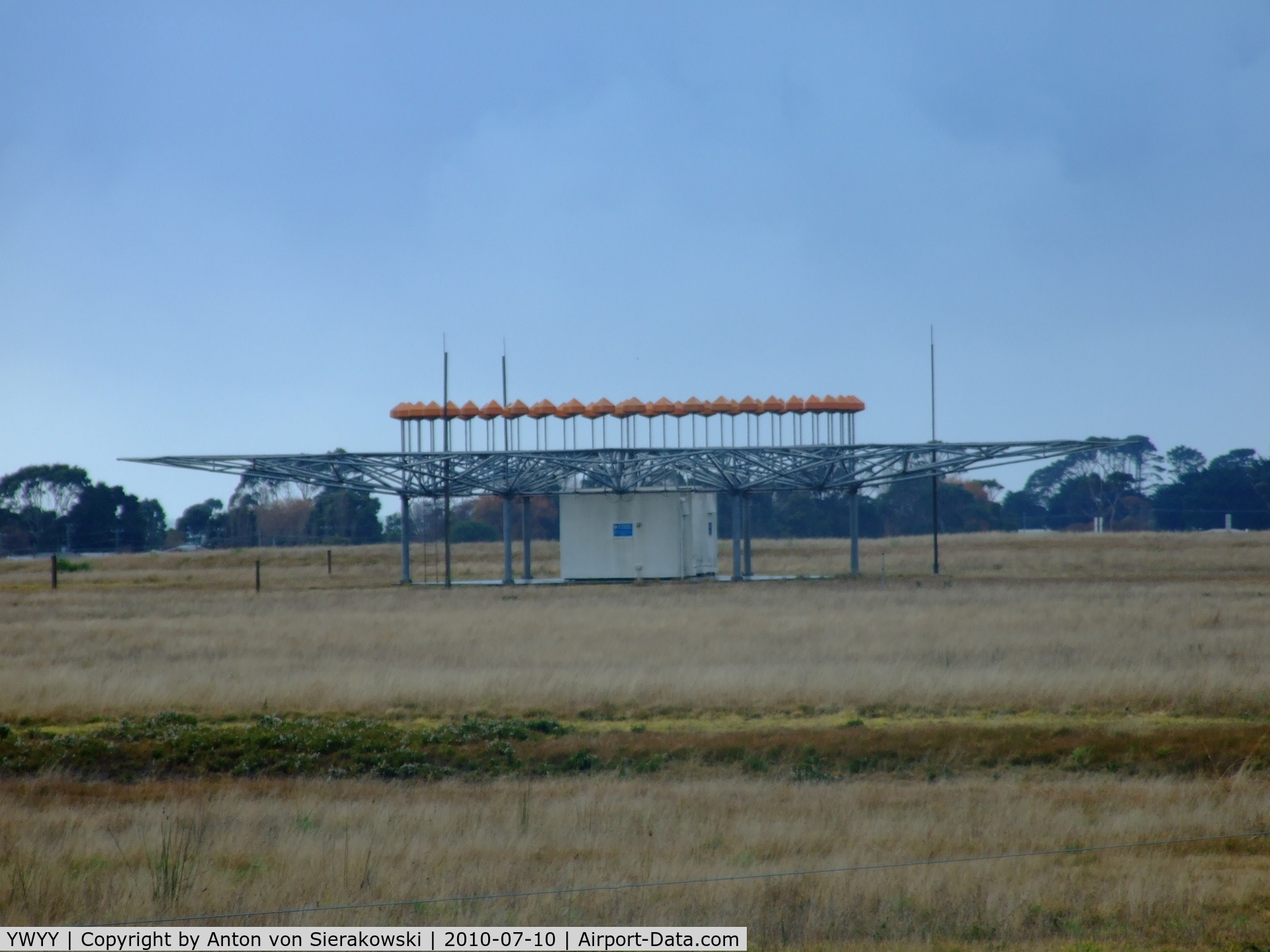 Burnie Airport, Wynyard, Tasmania Australia (YWYY) - VOR omni antenna at YWYY