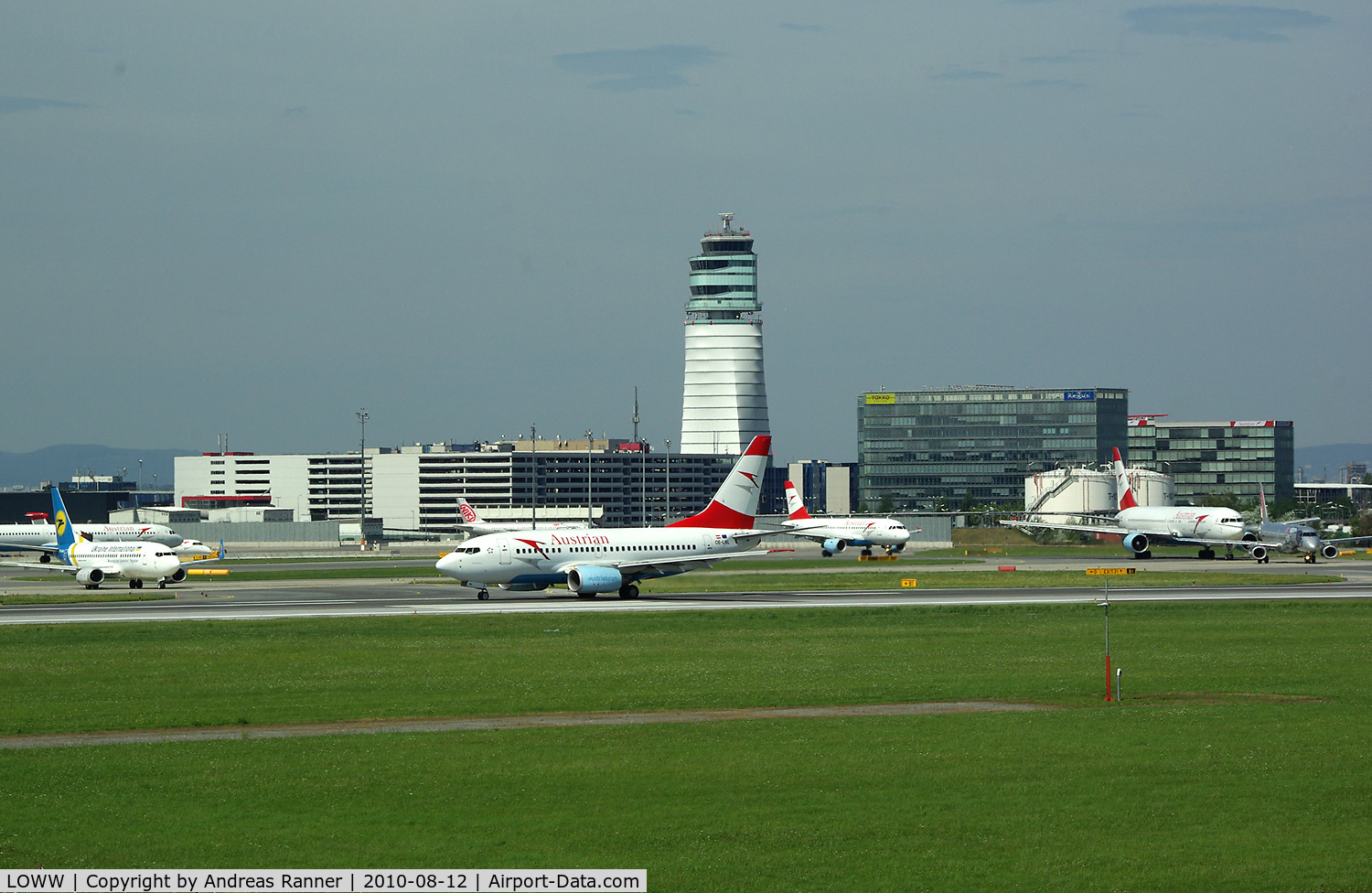 Vienna International Airport, Vienna Austria (LOWW) - Line up for departure
