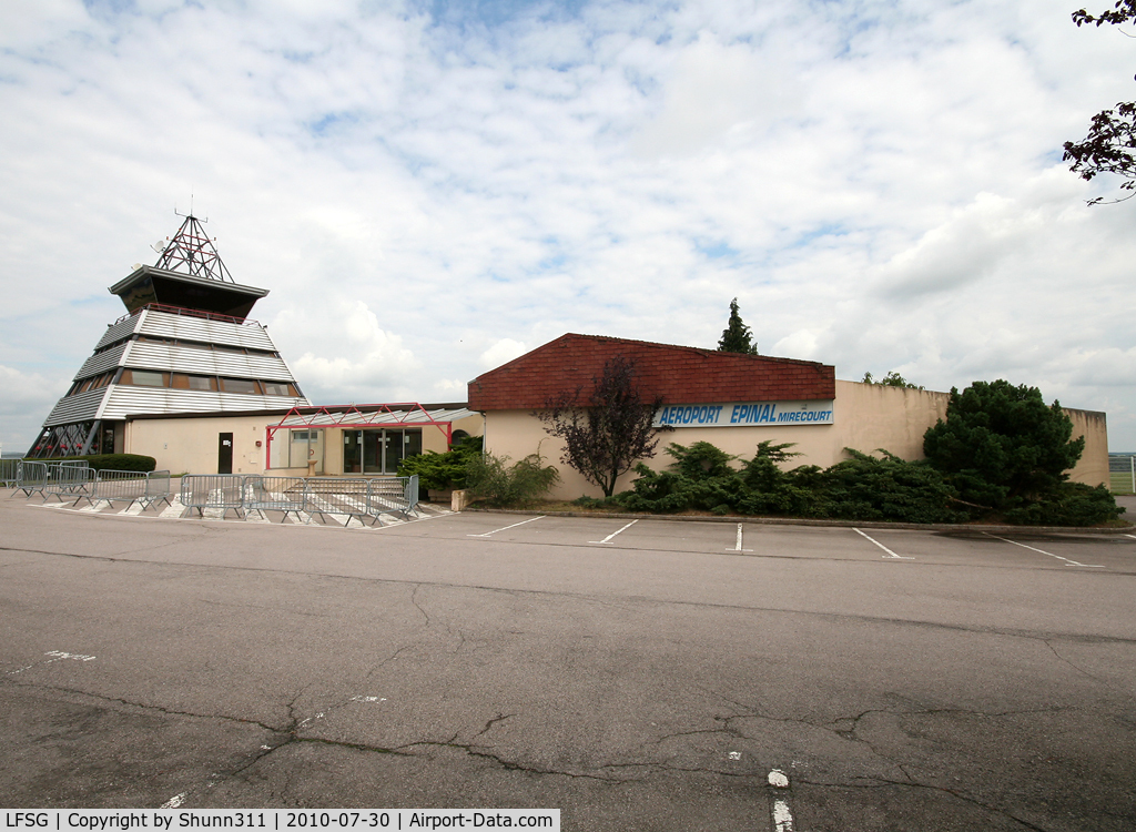 Épinal Mirecourt Airport, Épinal France (LFSG) - Overview of the terminal and control tower...