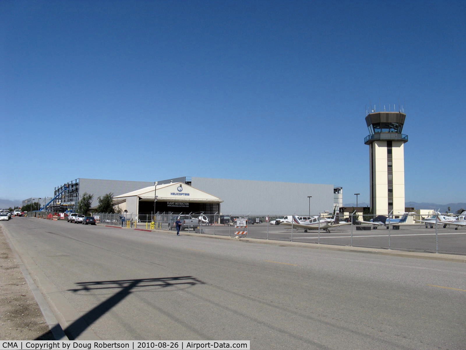 Camarillo Airport (CMA) - Two new large hangars under construction will add 45,000 square feet of space to SUN AIR JETS..