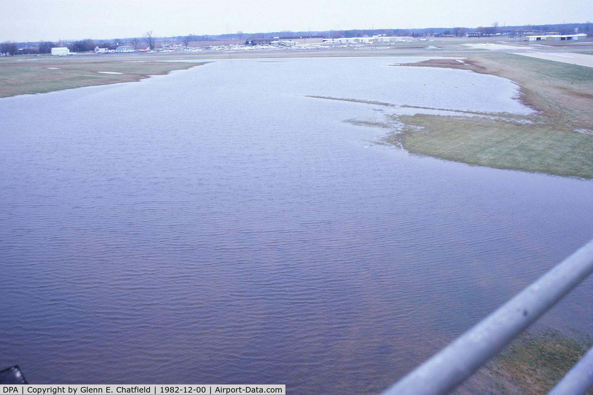 Dupage Airport (DPA) - Flooding seen from the Control Tower looking ENE