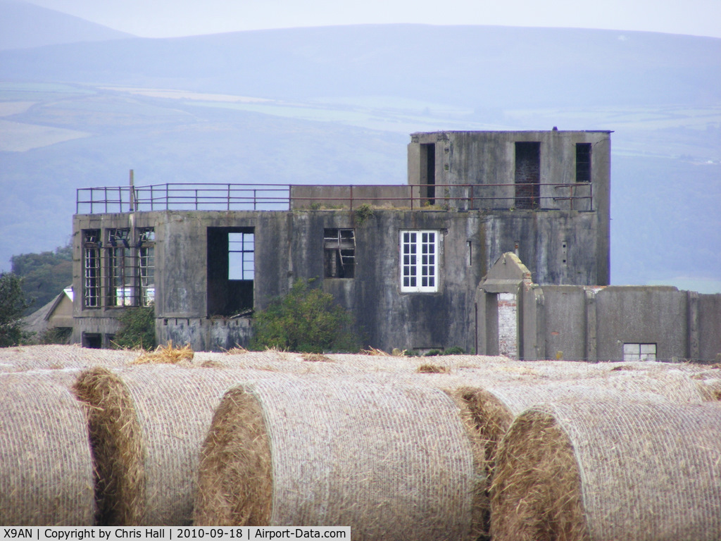 X9AN Airport - remains of the former WWII tower at Andreas Airfield, IOM