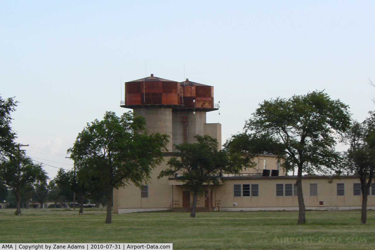 Rick Husband Amarillo International Airport (AMA) - WWII era water towers at the former Amarillo Air Force Base. 