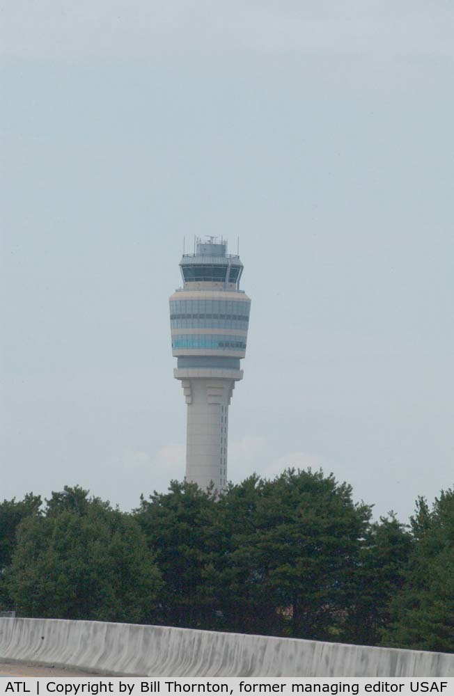 Hartsfield - Jackson Atlanta International Airport (ATL) - A SE vista of the control tower@ATL. (an f-stop 5.6 photograph)