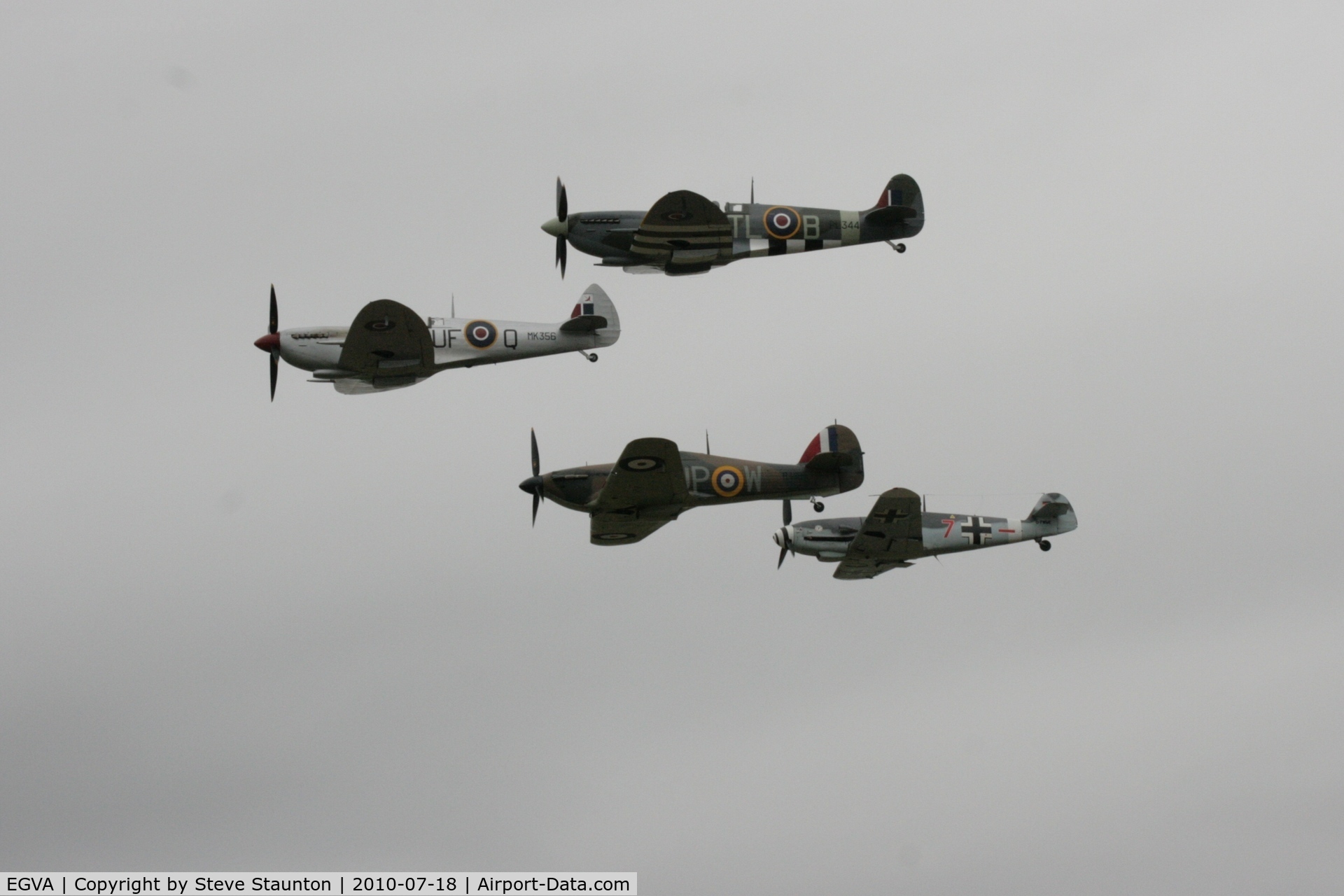 RAF Fairford Airport, Fairford, England United Kingdom (EGVA) - Battle of Britian flypast - taken at the Royal International Air Tattoo 2010