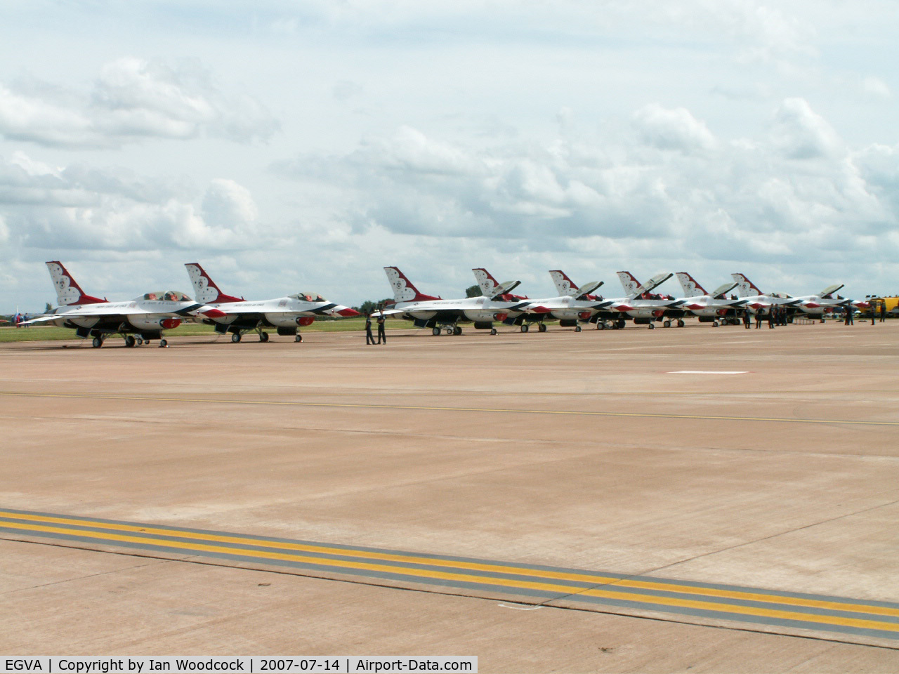 RAF Fairford Airport, Fairford, England United Kingdom (EGVA) - F-16C&D/Thunderbirds ADS/RIAT Fairford