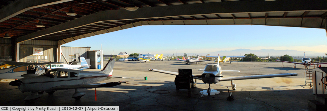 Cable Airport (CCB) - Foothill Aircraft from the inside out.