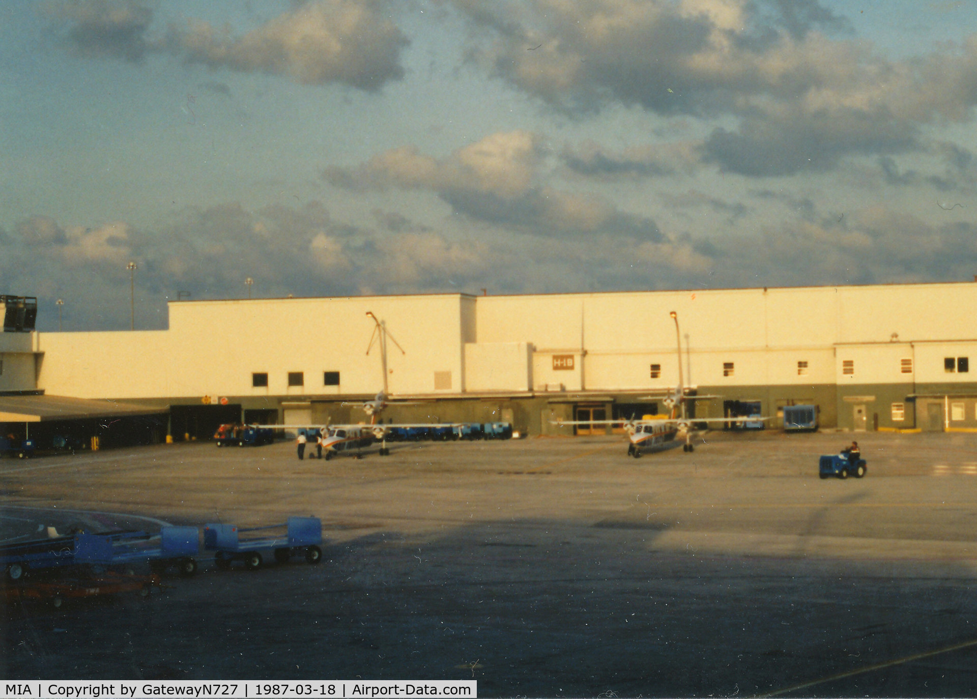 Miami International Airport (MIA) - Air South (of Homestead, FL) Trislanders, N905GD and N906GD, parked at gate H-1B on the old H concourse. Air South ceased oper'ns. 3 months after this photo was taken.