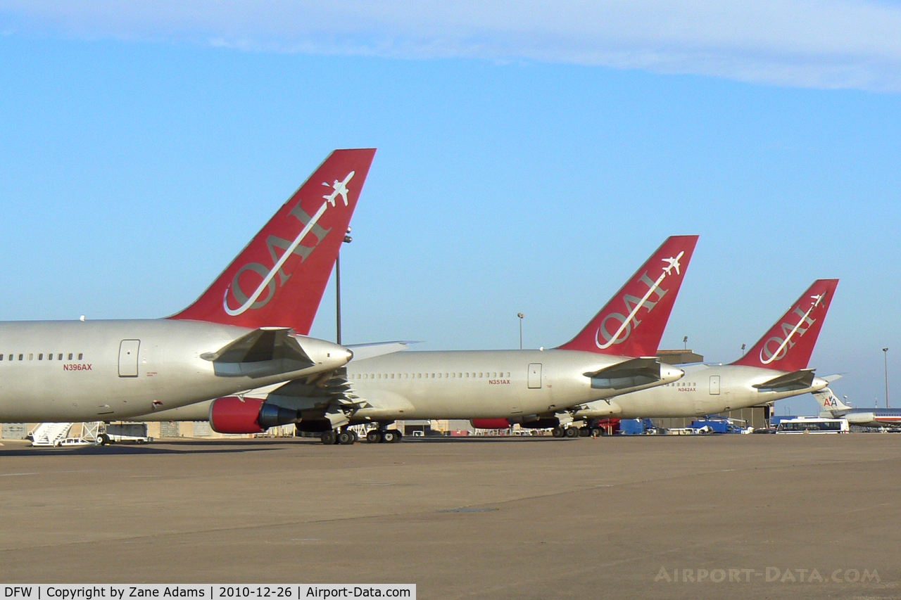 Dallas/fort Worth International Airport (DFW) - Omni Air International 767's on the west ramp at DFW Airport
