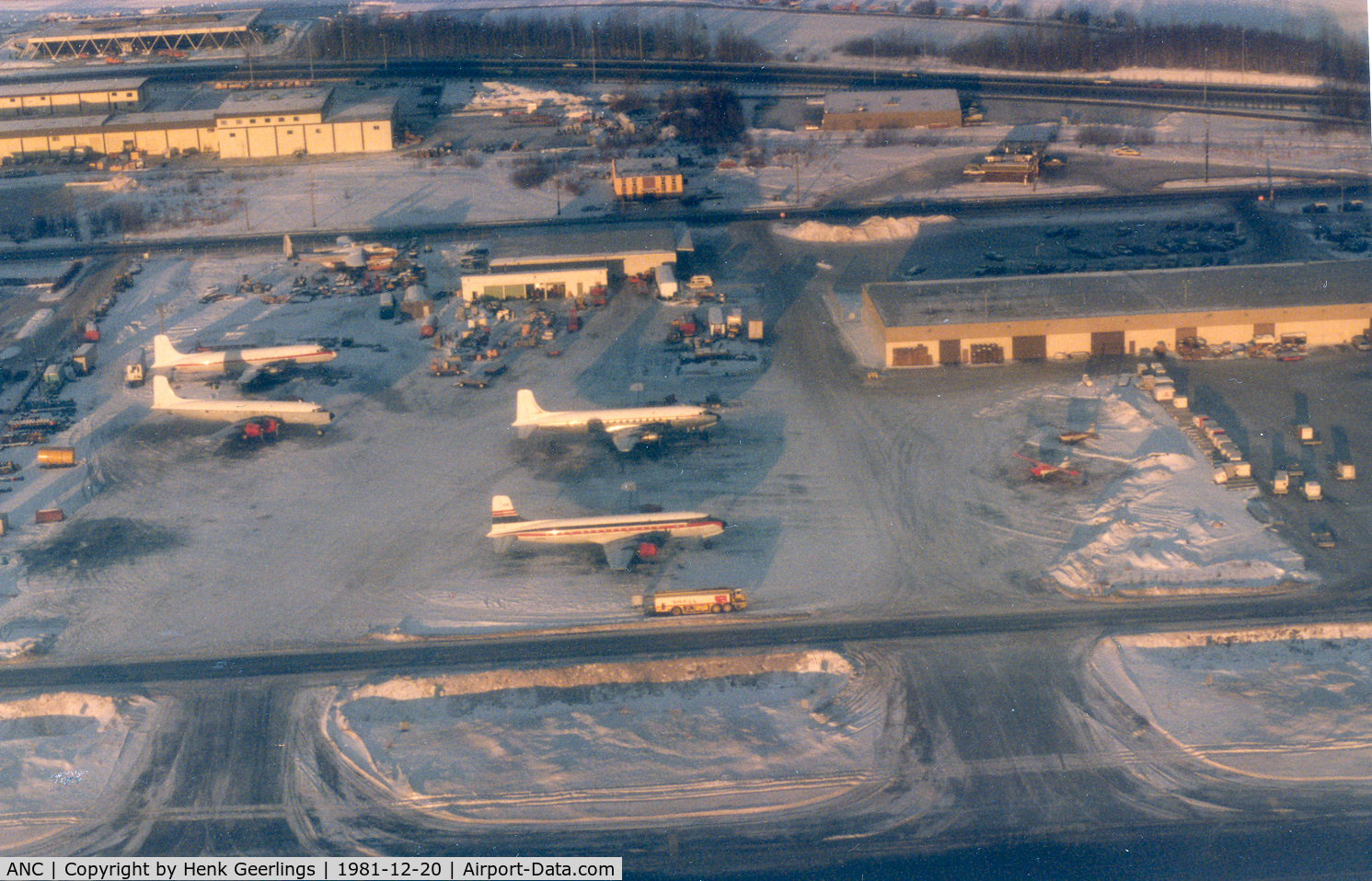 Ted Stevens Anchorage International Airport (ANC) - General Aviation , Cargo Area , 1981