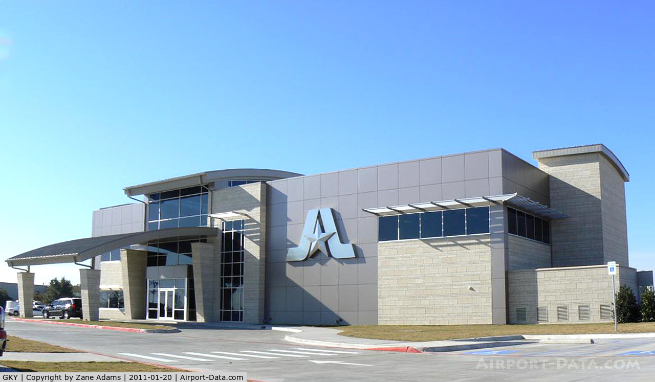 Arlington Municipal Airport (GKY) - Arlington Municipal Airport new terminal building - Finished just in time for Super Bowl XLV.