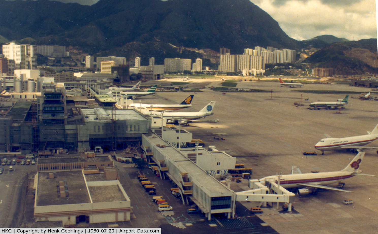 Hong Kong International Airport, Hong Kong Hong Kong (HKG) - Hongkong Old Kai Tak Airport , Jul 1980