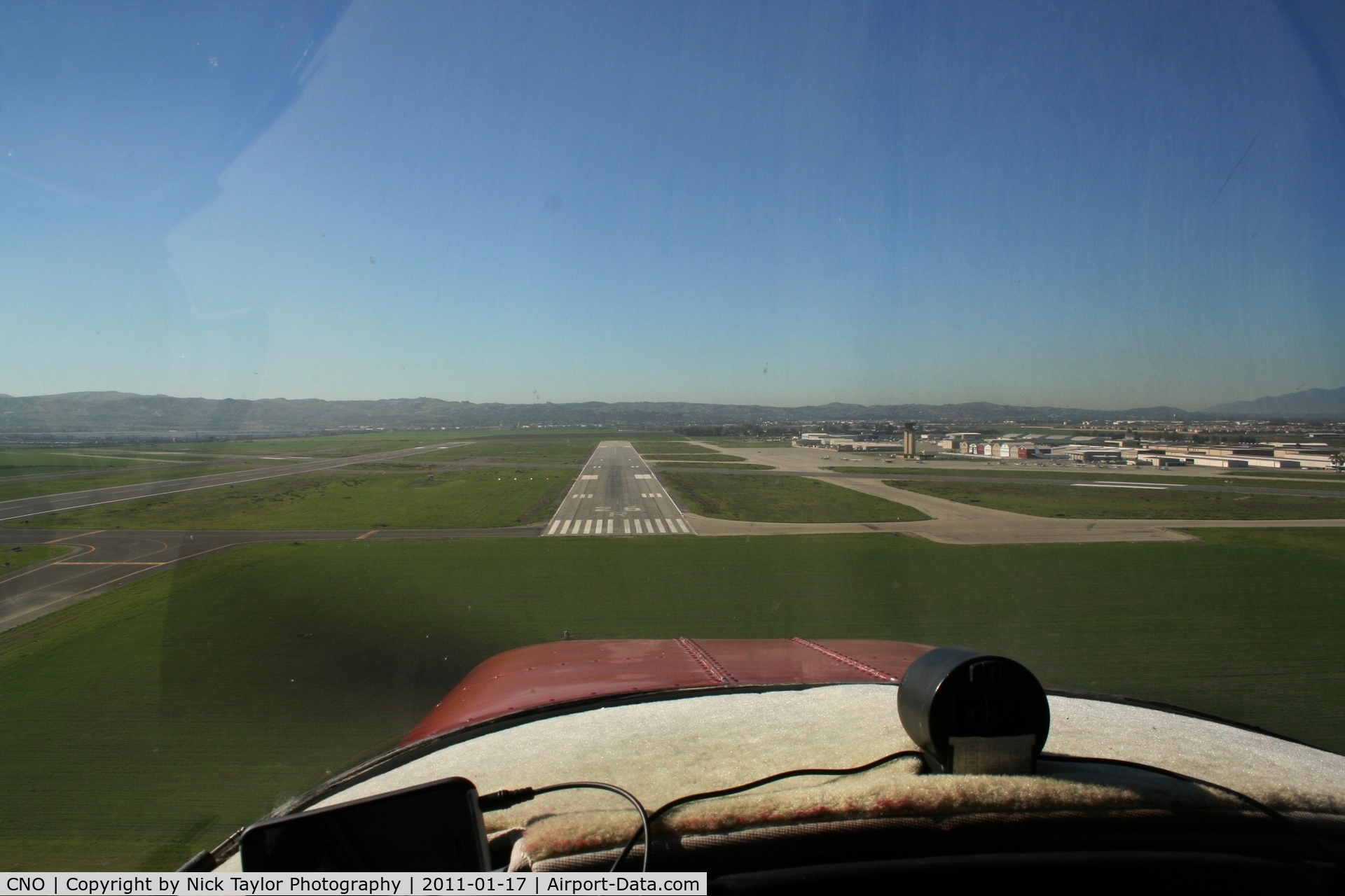Chino Airport (CNO) - Short final in my Cessna 140