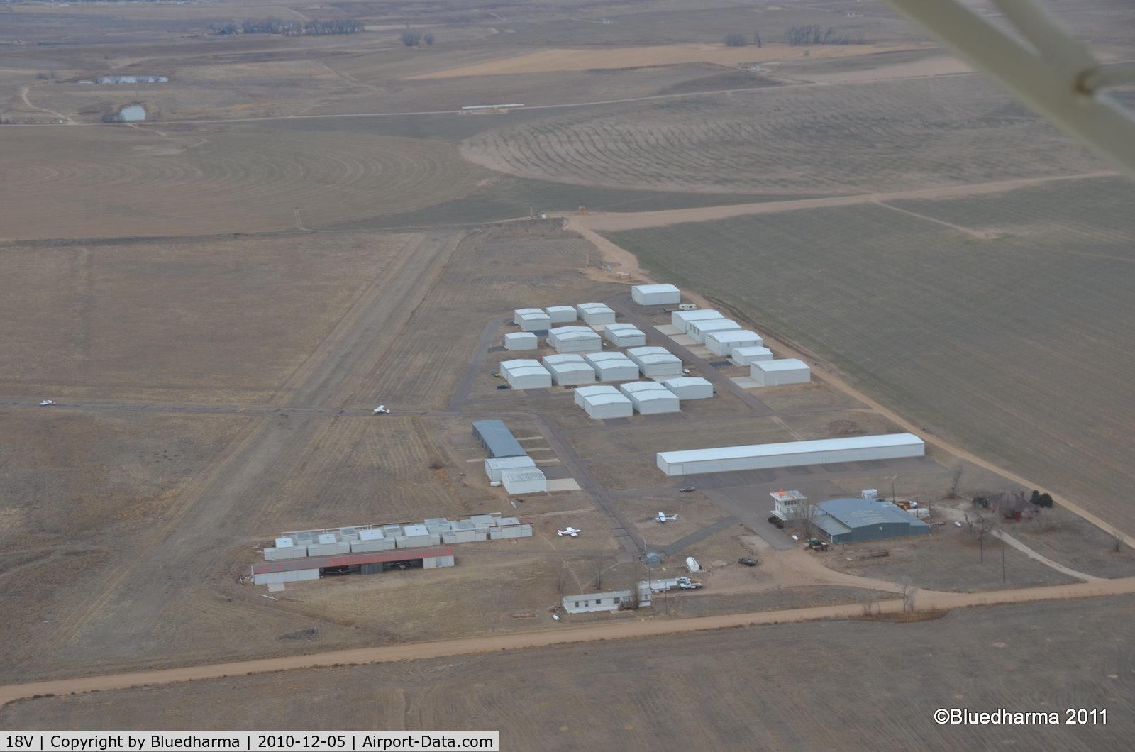 Platte Valley Airpark Airport (18V) - Platte Valley from the East.