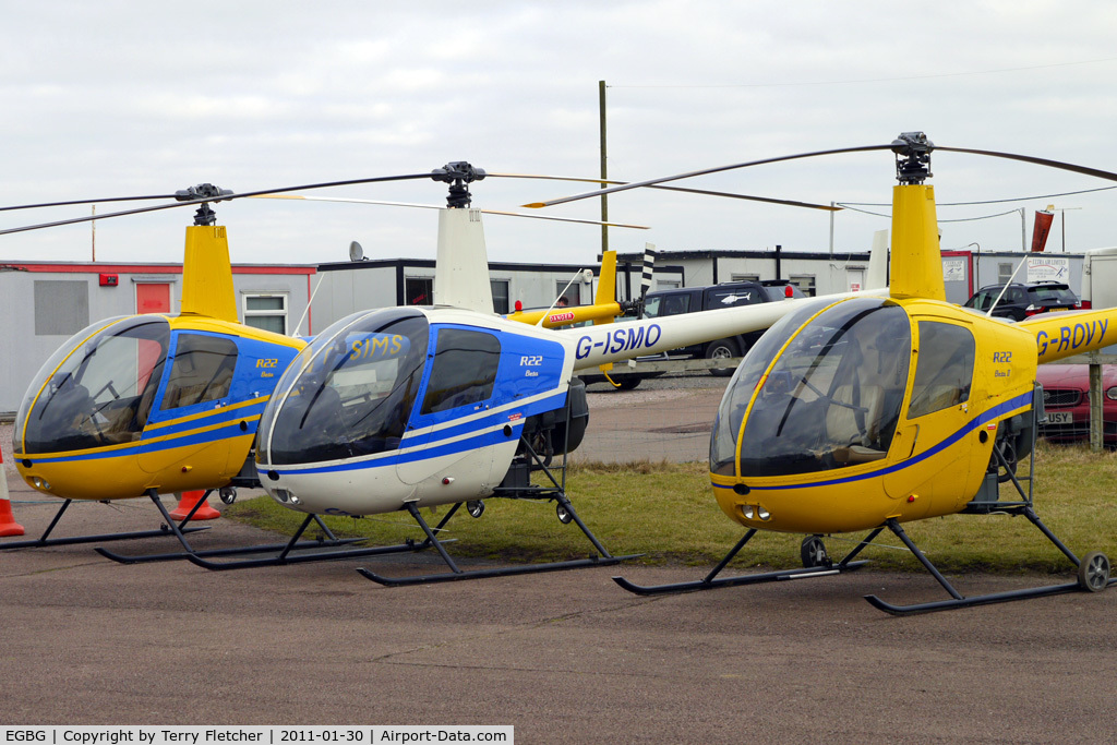 Leicester Airport, Leicester, England United Kingdom (EGBG) - Based Helicopters at Leicester