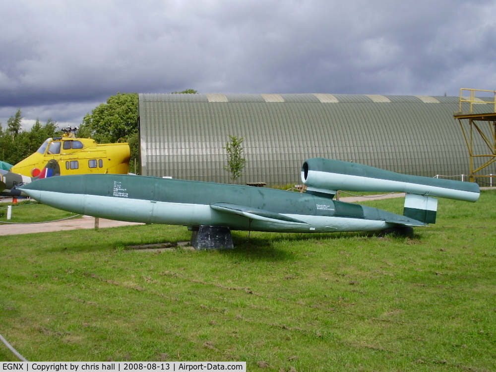 Nottingham East Midlands Airport, East Midlands, England United Kingdom (EGNX) - V-1 flying bomb (replica)