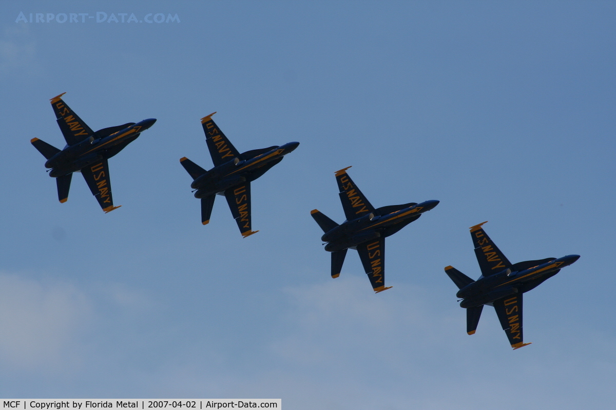 Mac Dill Afb Airport (MCF) - Blue Angels formation