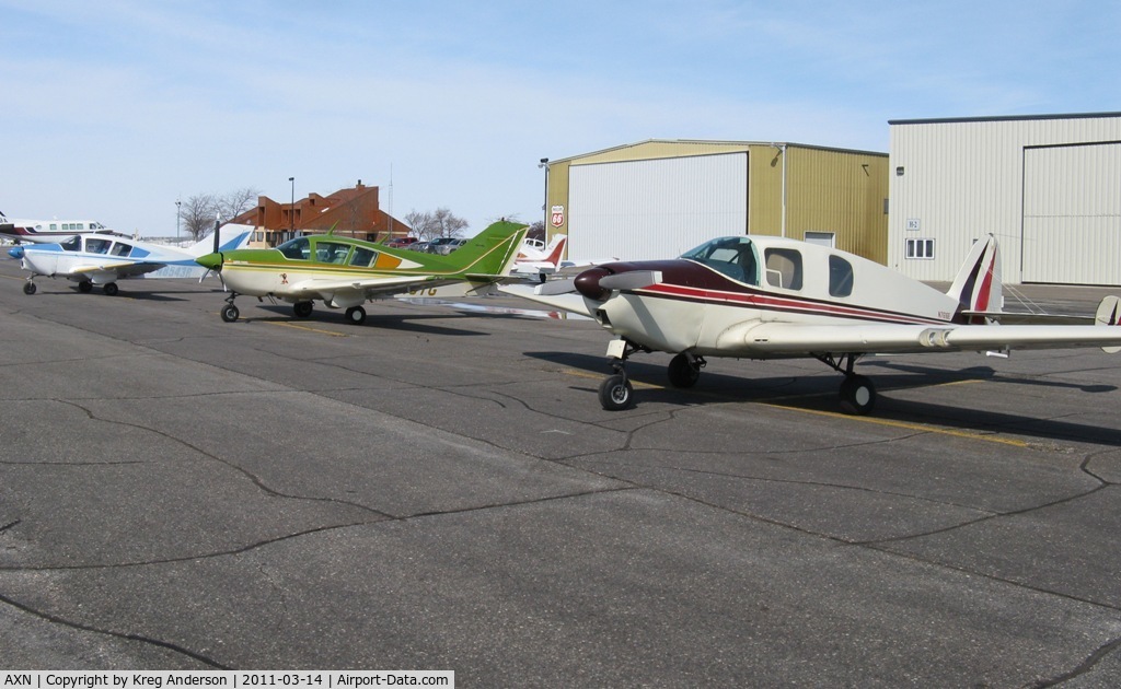 Chandler Field Airport (AXN) - A line of Bellancas at the home of the Bellanca Viking.