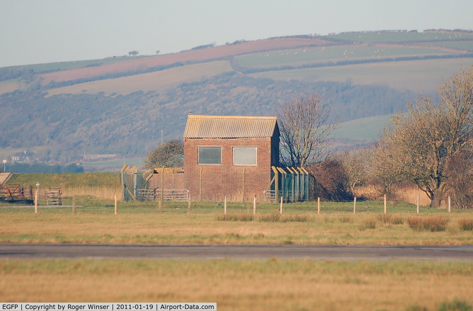 Pembrey Airport, Pembrey, Wales United Kingdom (EGFP) - Pump house used to keep the water level down at the airfield.