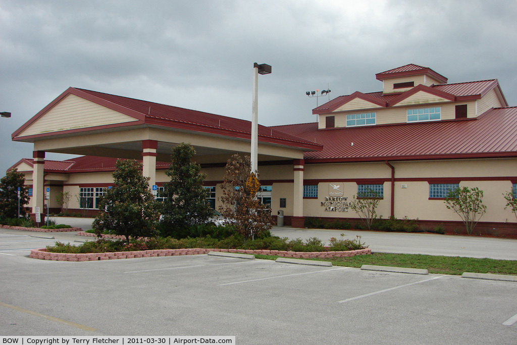 Bartow Municipal Airport (BOW) - The modern Terminal Building at Bartow Municipal Airport in Florida
