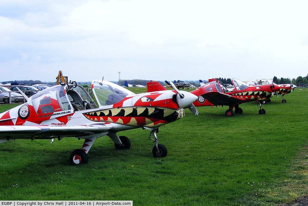 Kemble Airport, Kemble, England United Kingdom (EGBP) - Bulldogs of Power Aerobatics Ltd	lined up at Kemble