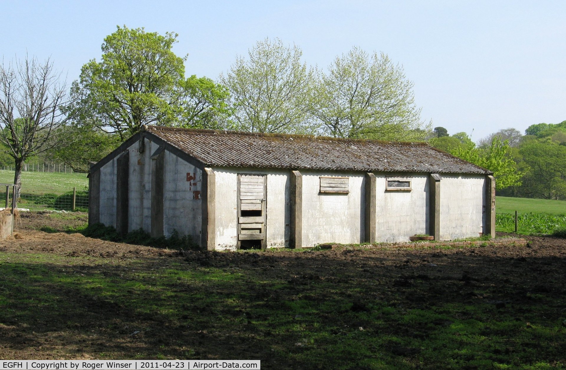 Swansea Airport, Swansea, Wales United Kingdom (EGFH) - Former RAF Works Services Hut on the former RAF Fairwood Common Dispersed Site 2.