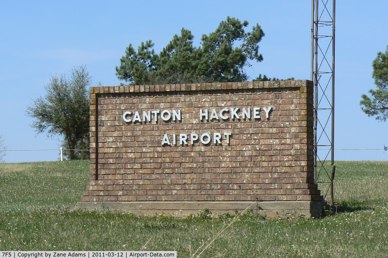 Canton-hackney Airport (7F5) - Canton Airport sign