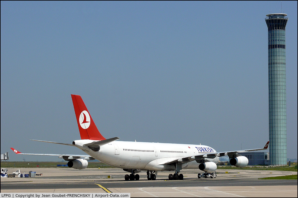 Paris Charles de Gaulle Airport (Roissy Airport), Paris France (LFPG) - A340 Turkish au push to IST
