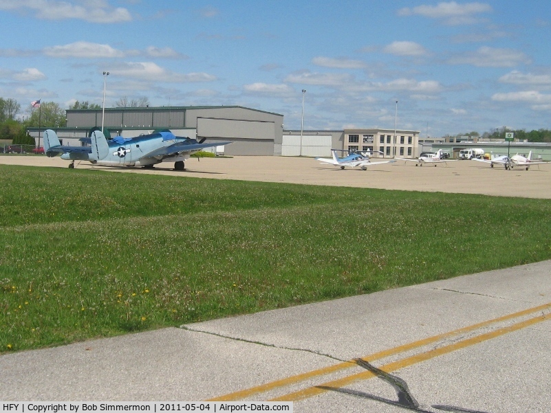Greenwood Municipal Airport (HFY) - Transient ramp and FBO facilities.