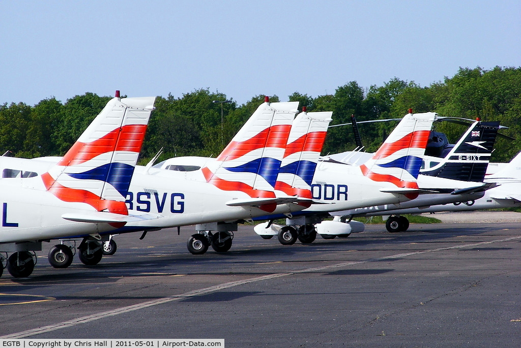Wycombe Air Park/Booker Airport, High Wycombe, England United Kingdom (EGTB) - tails of the Airways Flying Club