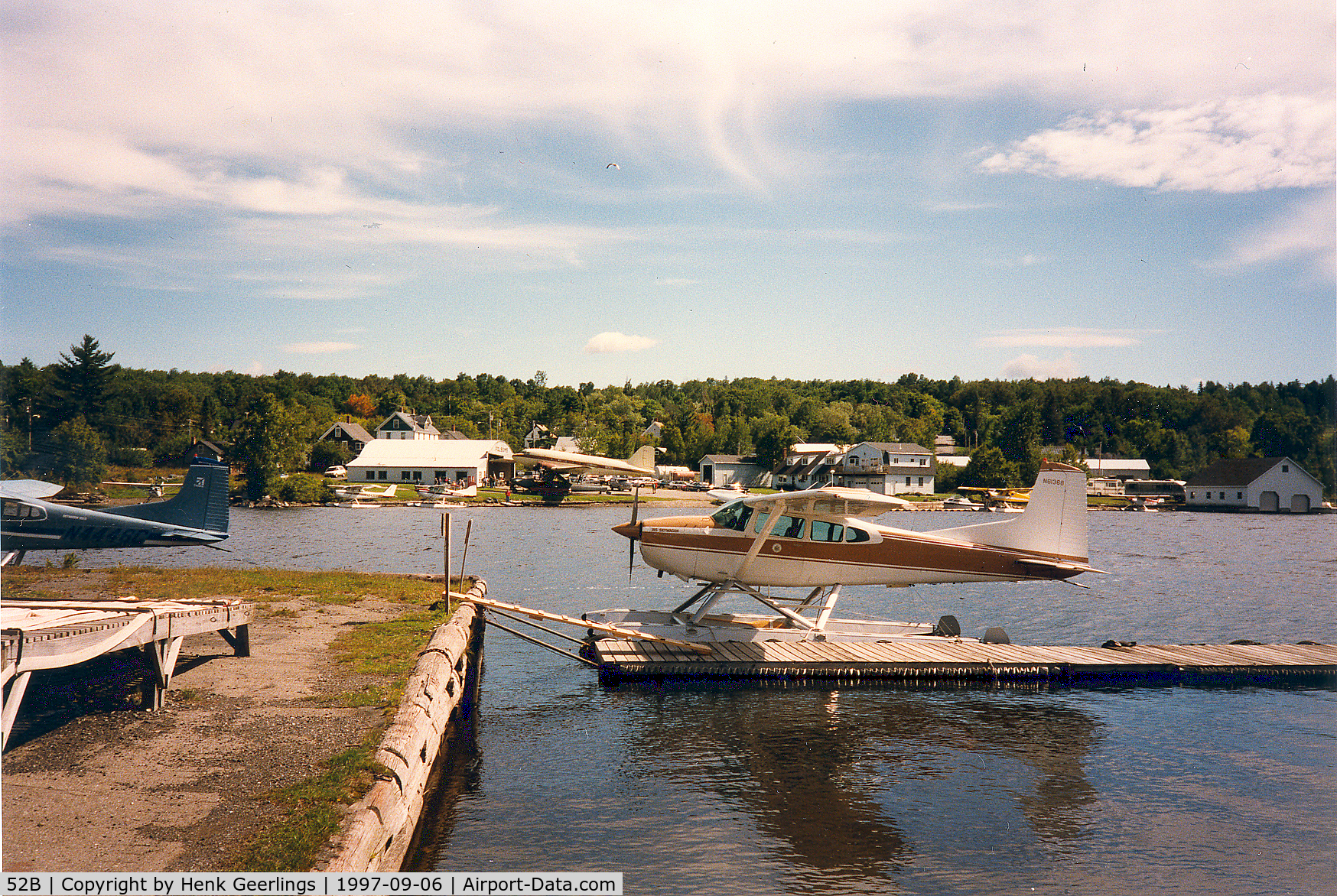Greenville Seaplane Base (52B) - Seaplane Fly In , Moosehead Lake. In the background DC-3 on floats