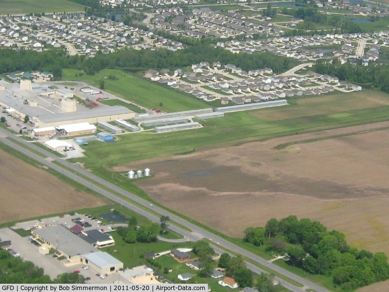 Pope Field Airport (GFD) - Looking NW from 2500'