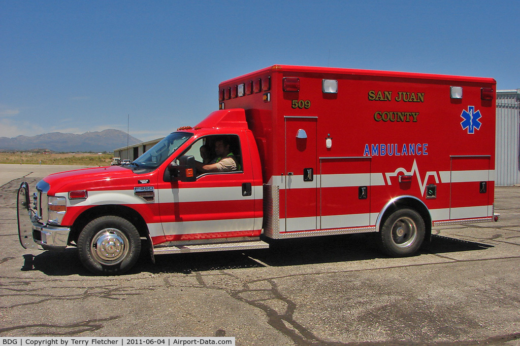 Blanding Municipal Airport (BDG) - Ambulance to meet a medical flight at Blanding Municipal