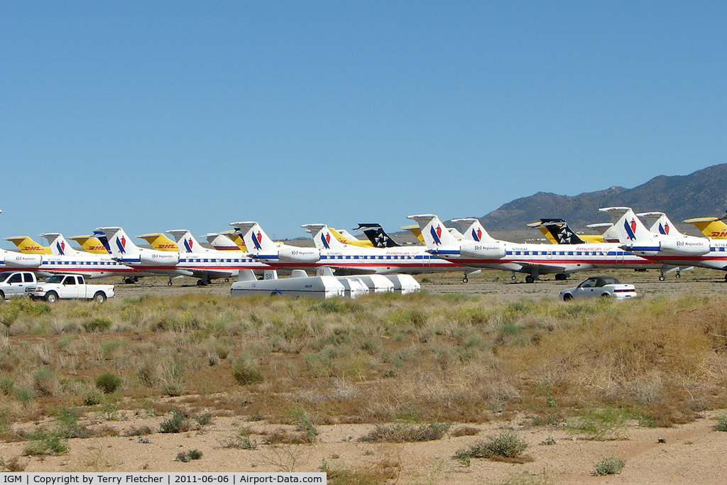 Kingman Airport (IGM) - Stored aircraft at Kingman AZ