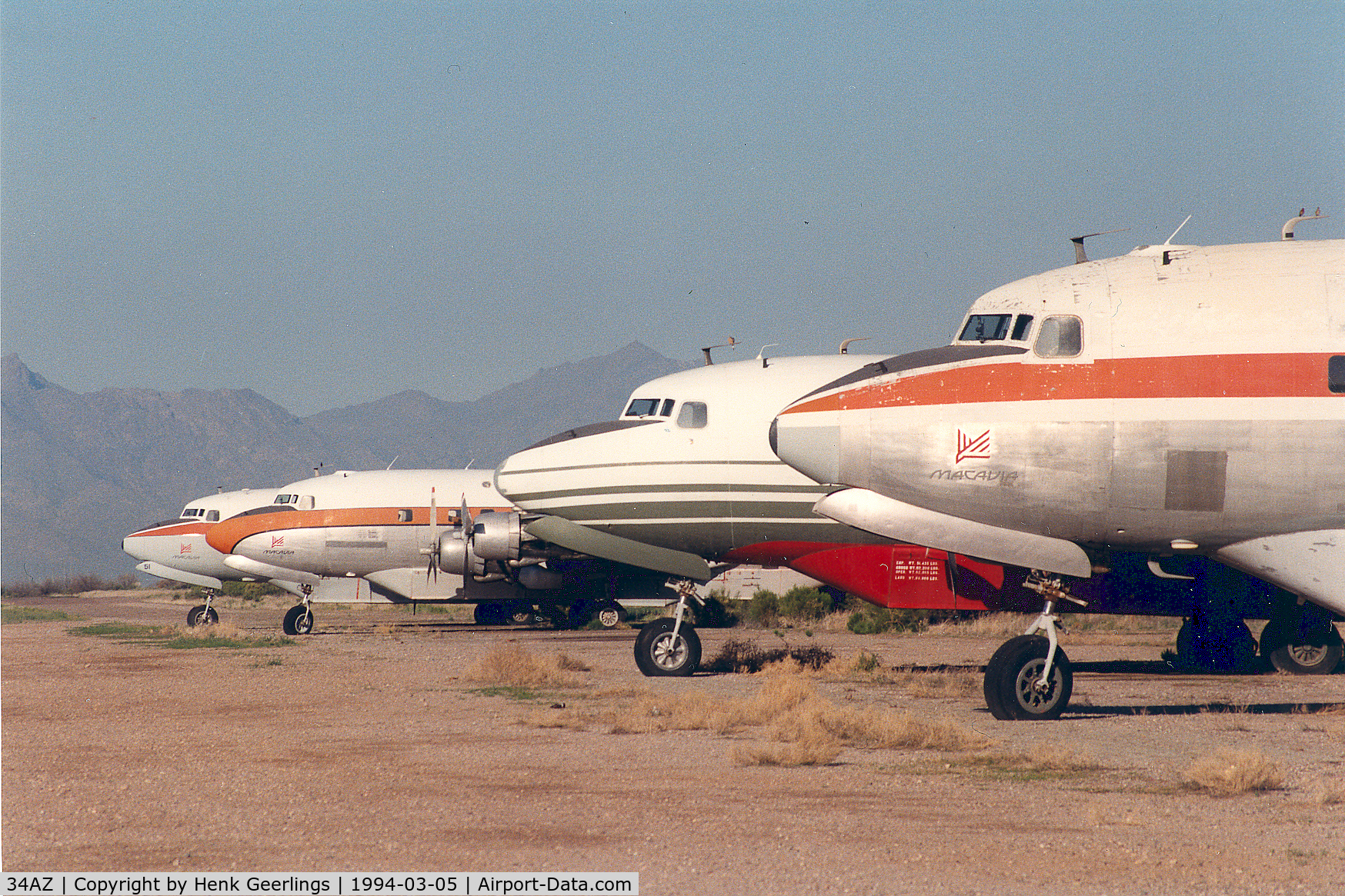 Gila River Memorial Airport (34AZ) - DC-6 and DC-6B of Mac Avia