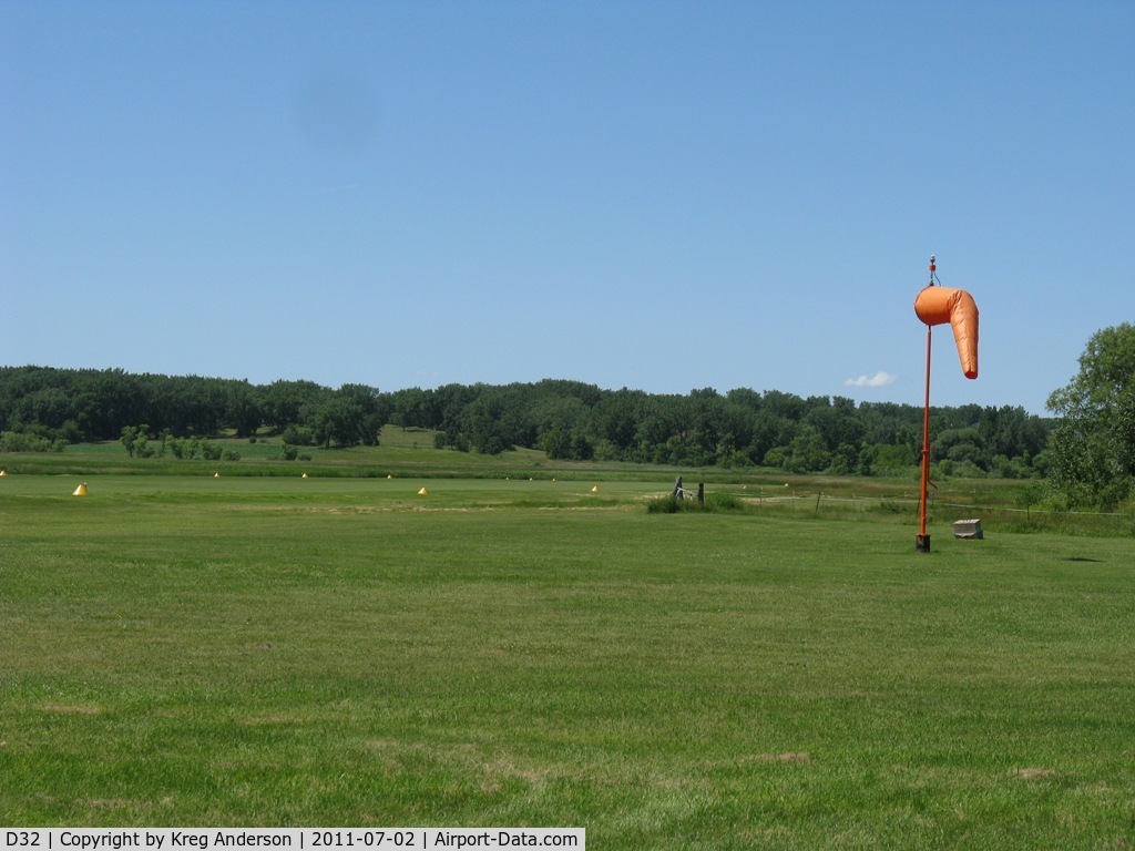 Starbuck Municipal Airport (D32) - A view of the northern portion of the runway at Starbuck Municipal Airport.