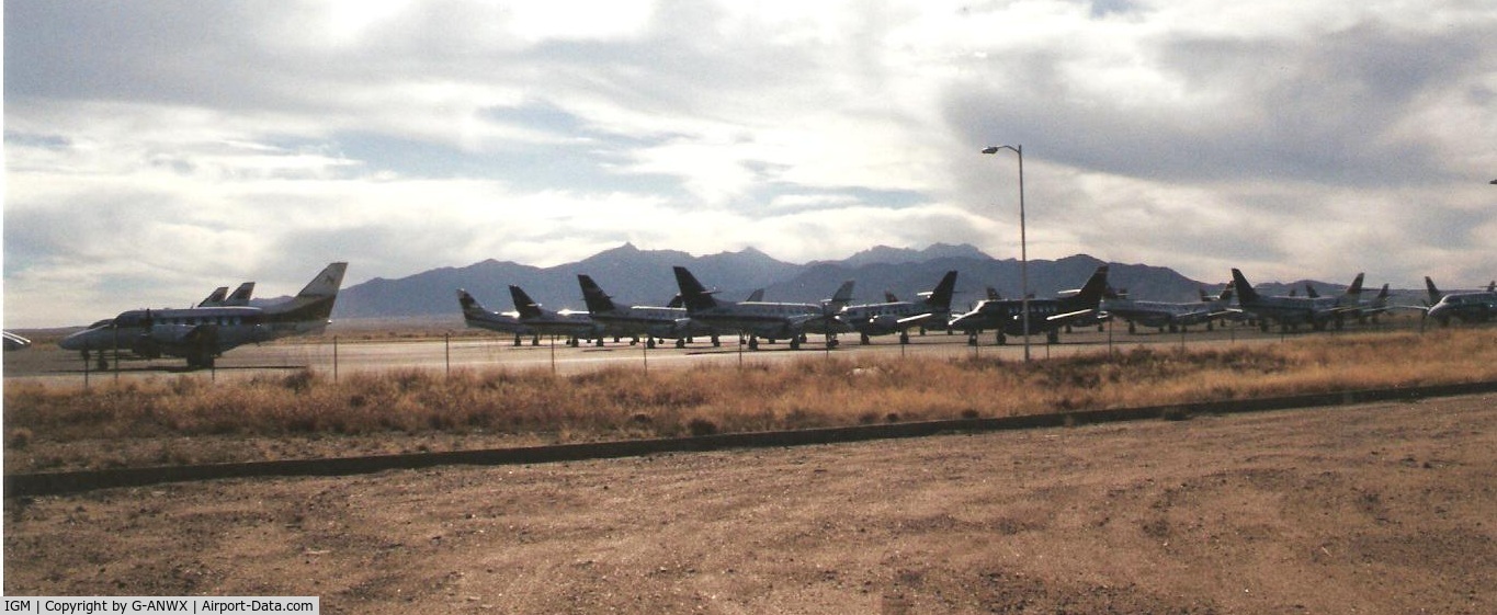 Kingman Airport (IGM) - 30+ Jetstreams awaiting scrapping at Kingman AZ 2002.