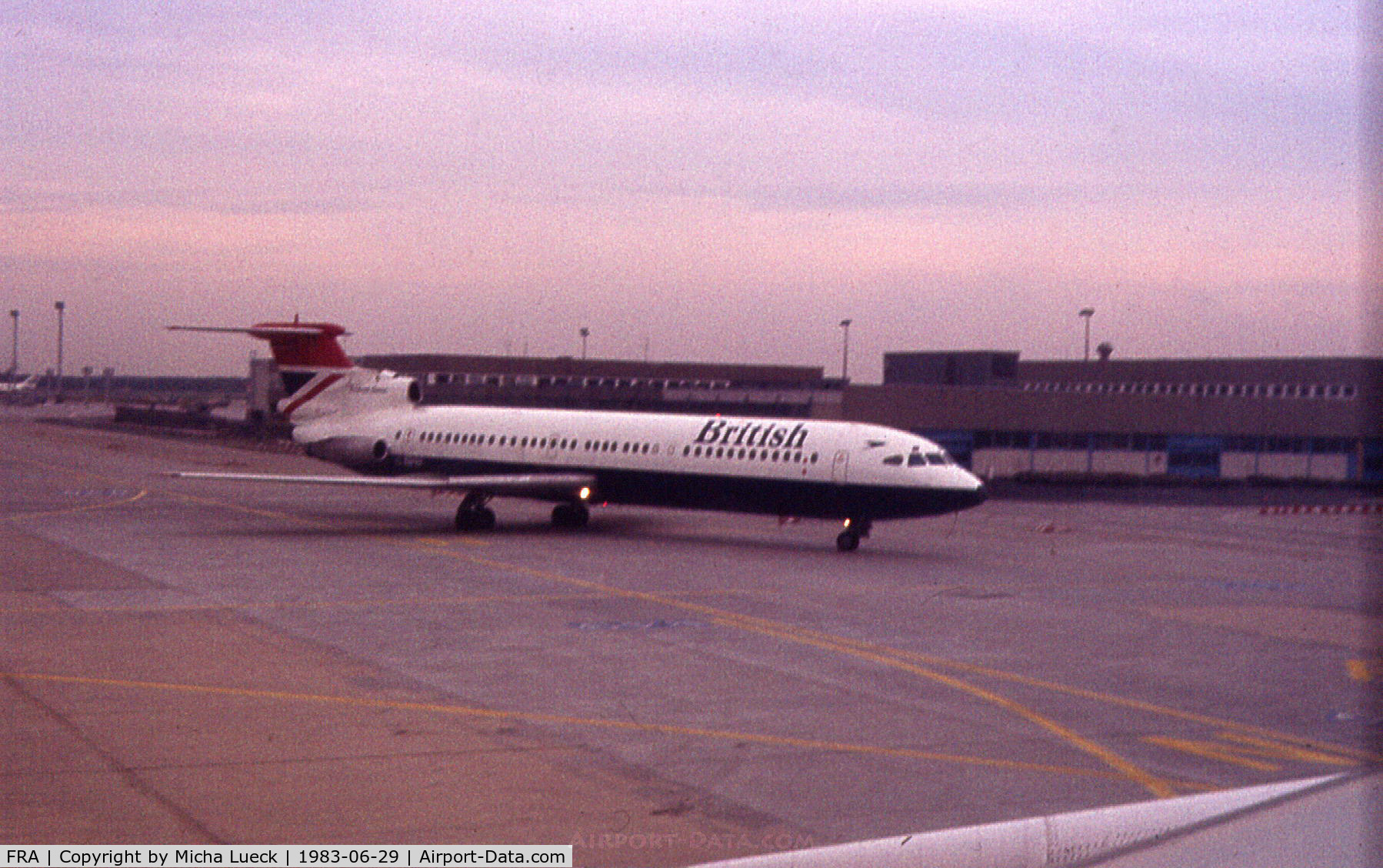 Frankfurt International Airport, Frankfurt am Main Germany (FRA) - BA's Trident arriving at Frankfurt