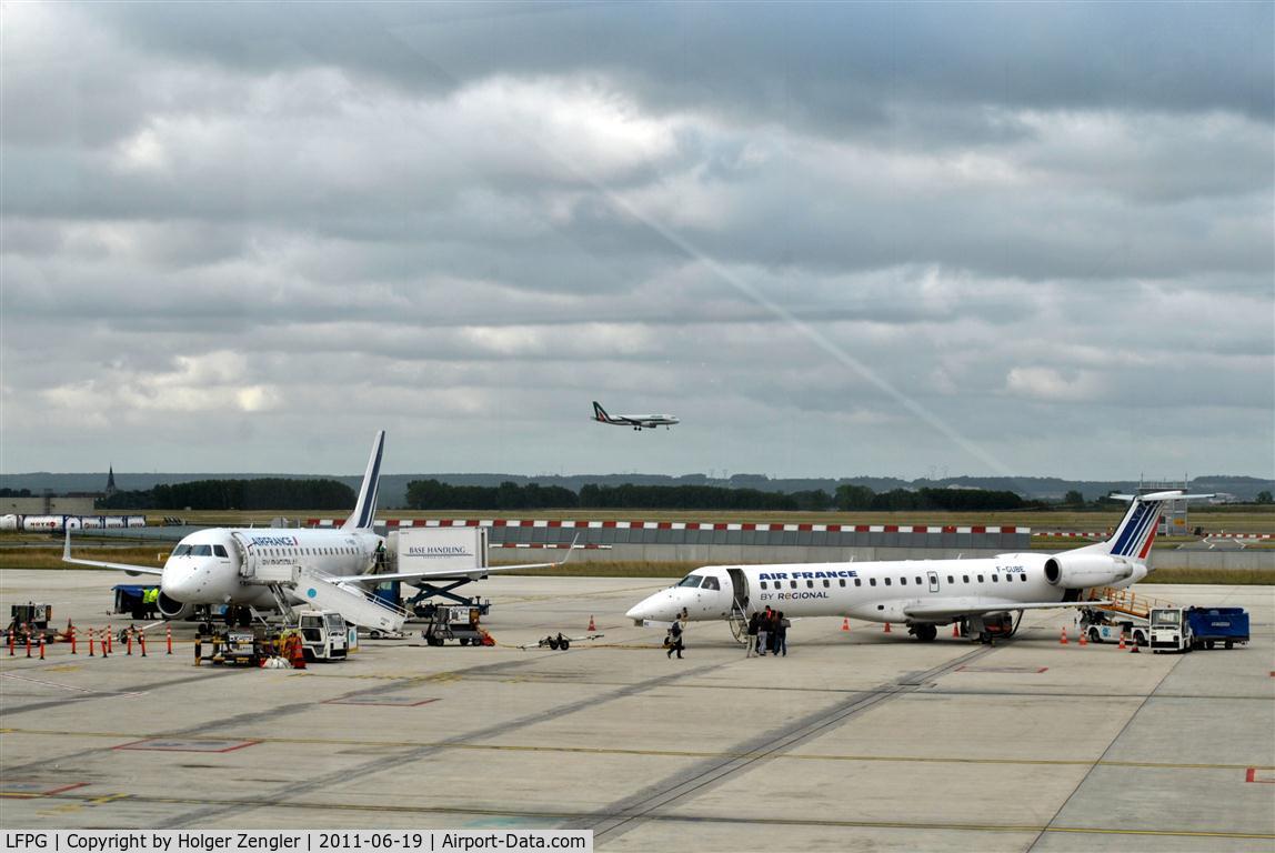 Paris Charles de Gaulle Airport (Roissy Airport), Paris France (LFPG) - Airport impressions in front of Terminal 4.