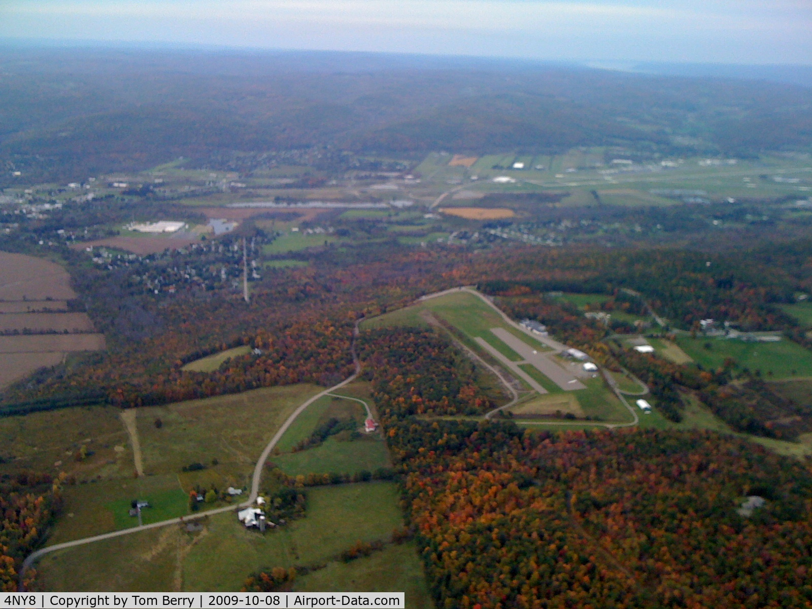 Harris Hill Gliderport (4NY8) - Looking to the north over the valley below.