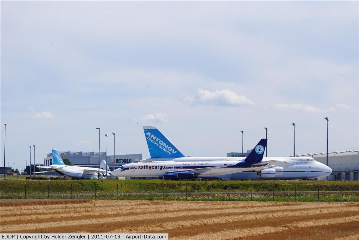 Leipzig/Halle Airport, Leipzig/Halle Germany (EDDP) - Two giants and a 41 years old lady......