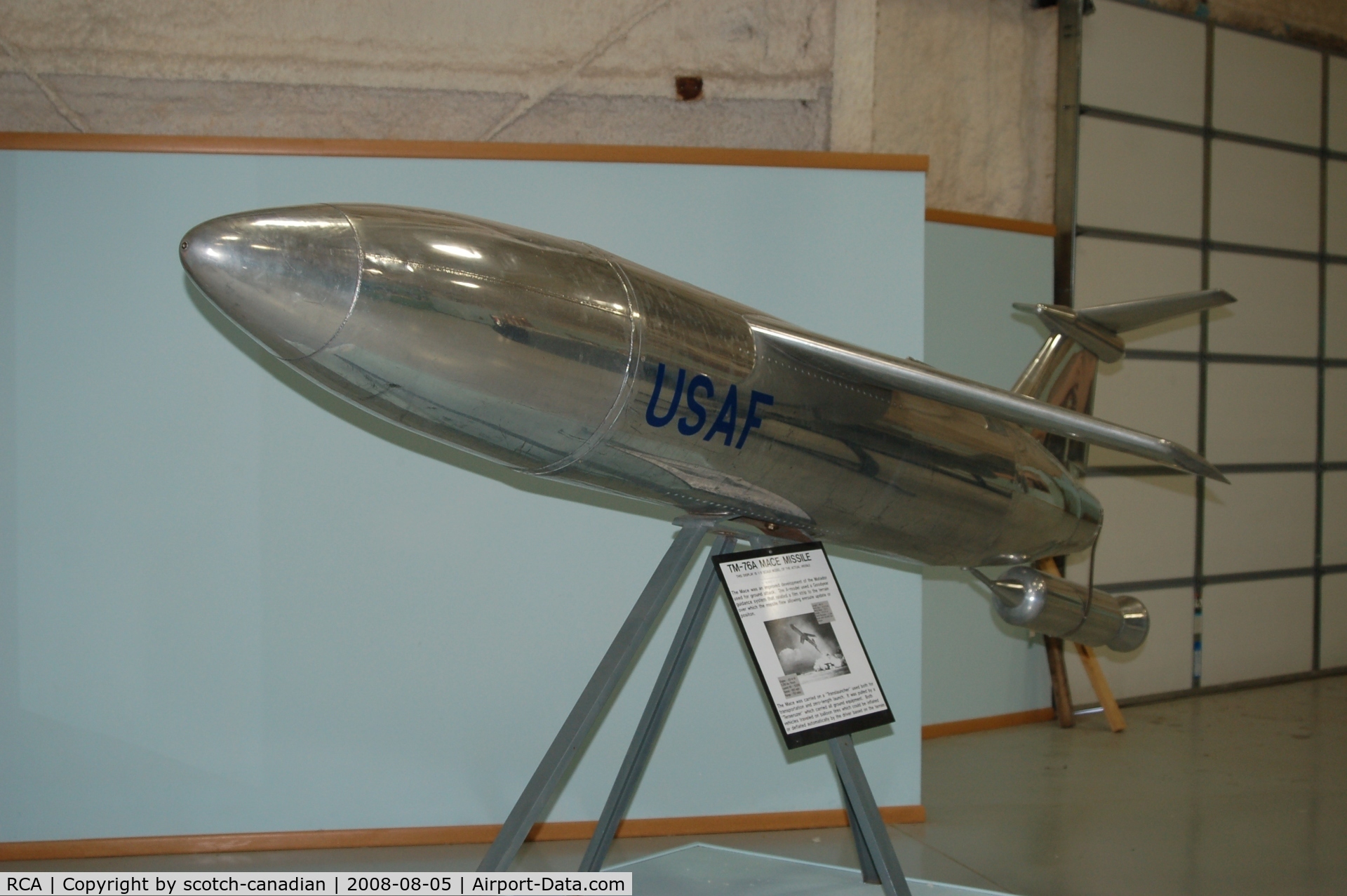 Ellsworth Afb Airport (RCA) - TM-76A Mace Missile at the South Dakota Air and Space Museum, Box Elder, SD