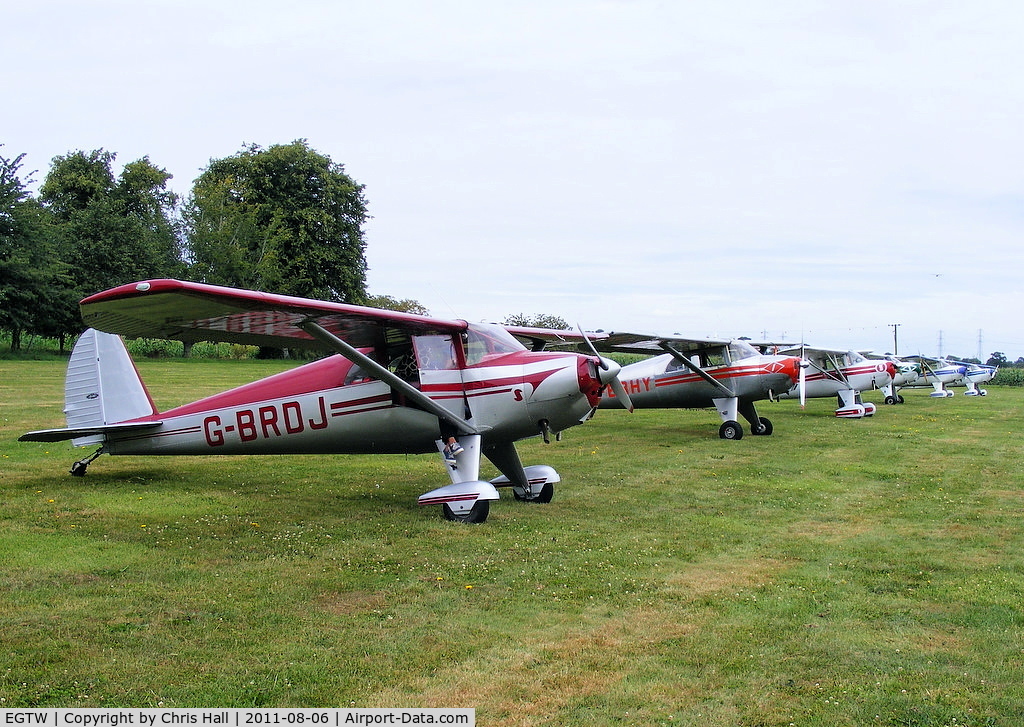 Oaksey Park Airport, Oaksey, England United Kingdom (EGTW) - at the Luscombe fly-in at Oaksey Park