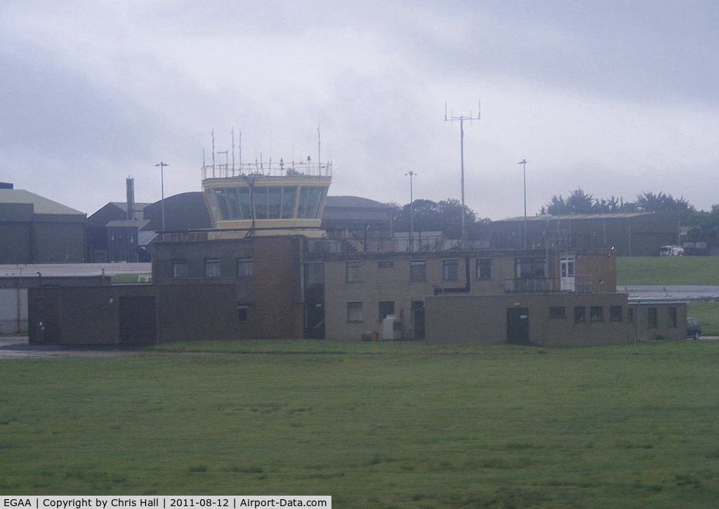 Belfast International Airport, Belfast, Northern Ireland United Kingdom (EGAA) - the old tower at Belfast International Airport